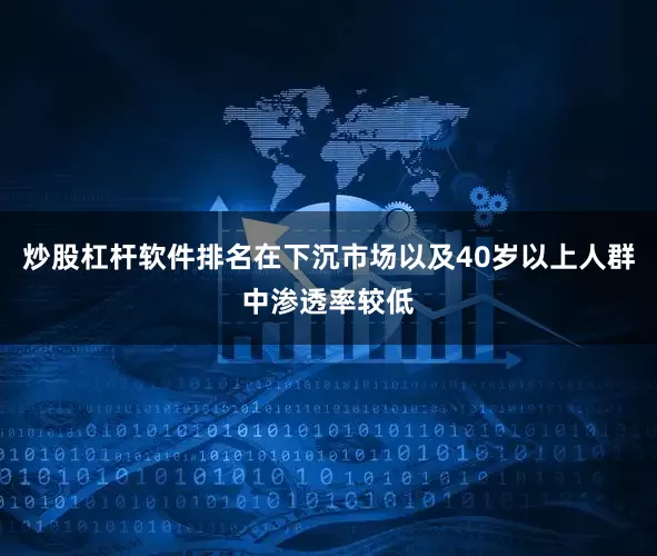 炒股杠杆软件排名在下沉市场以及40岁以上人群中渗透率较低